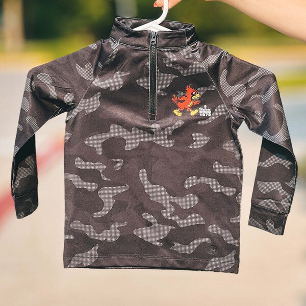 Authentic Brand Toddler Walking Cy Black Camo Quarterzip